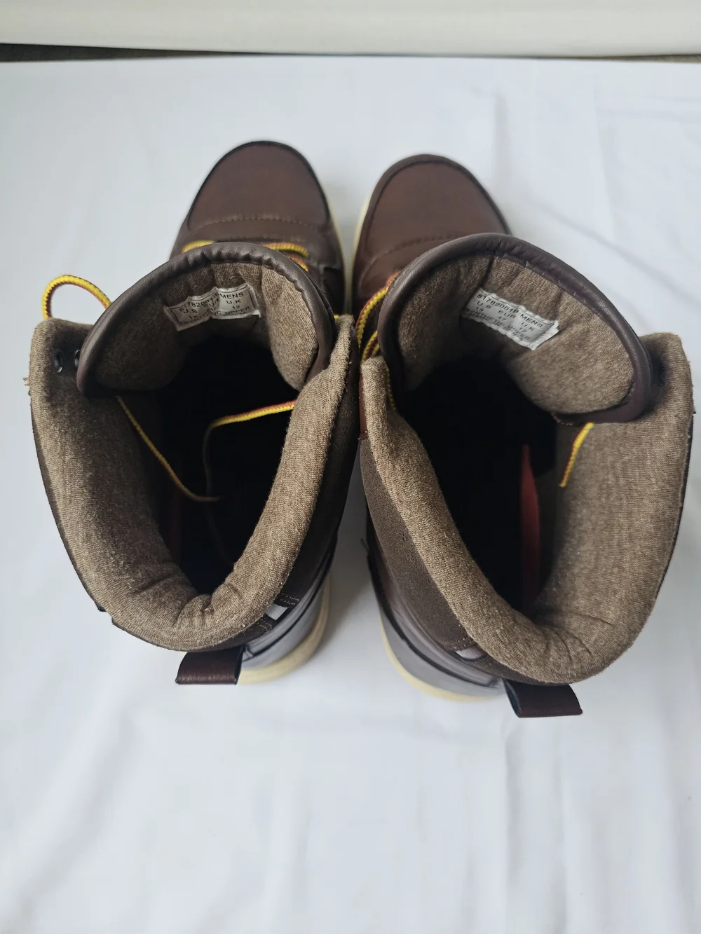 Levi's Men's Mason Hi Top Sneaker Boots - Brown Leather & Suede